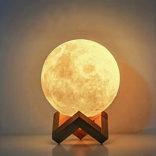 Lámpara Luna LED – Luz Nocturna Decorativa para Habitación