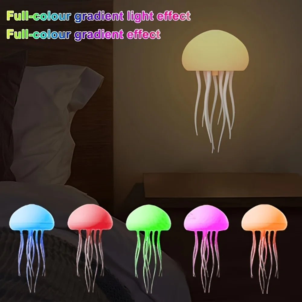 Lámpara Medusa Biónica – Luz RGB Flotante con Control de Voz