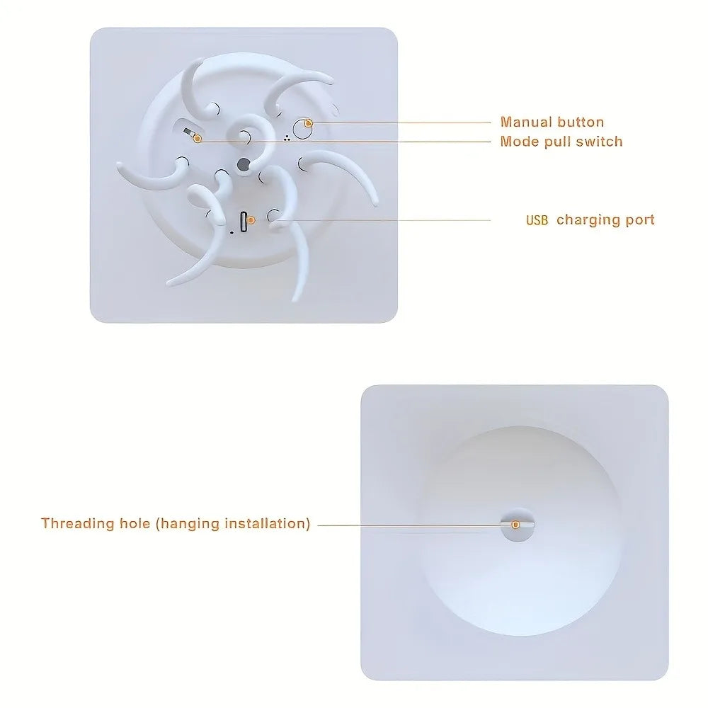 Lámpara Medusa Biónica – Luz RGB Flotante con Control de Voz